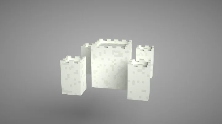 Voxel Castle Modeling Step 2