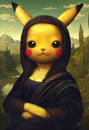 AI Art Example: Pika Lisa